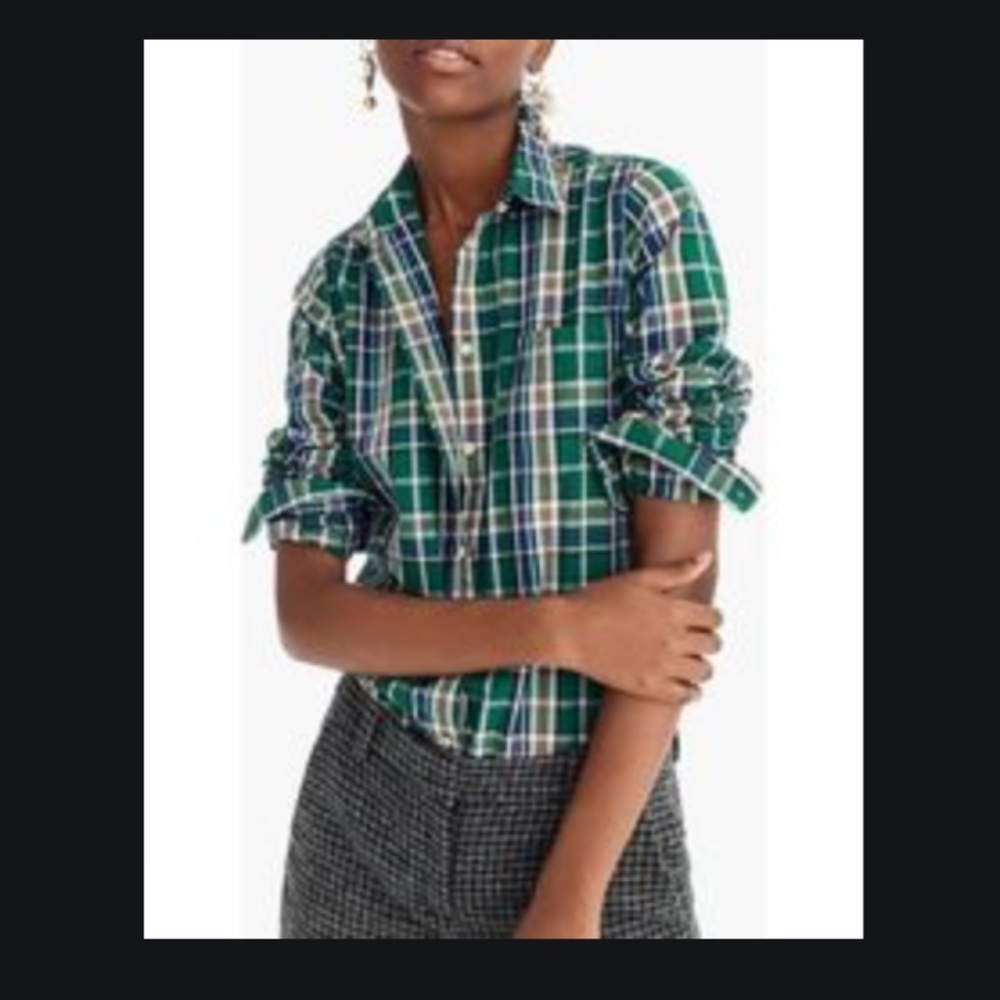 NWT J. Crew Perfect Fit Flannel - Picture 4 of 7